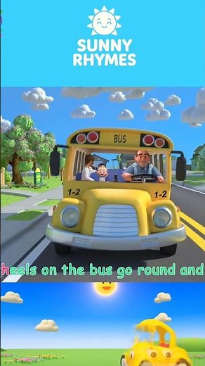 [ 1 MINUTE LOOP ] 🚍 Wheels on the Bus Sound Variations Remix 🎶 || Several Version | Sunny Rhymes