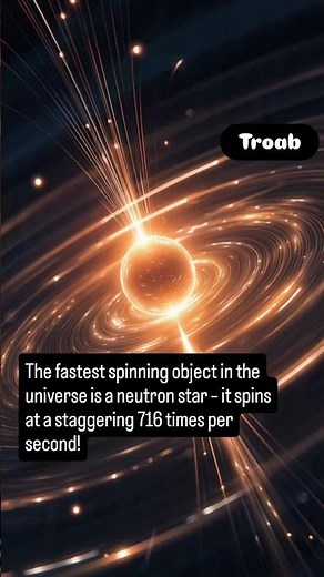 Fastest spinning object in the universe #space #universe #facts #education