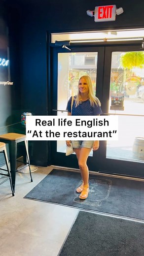 This is an example of a dialogue when you first enter a restaurant and what they might say 😍I hope it’s helpful for you!! Click the link in my bio or Amazon to learn English with my real life English dialogue books 👏👏 Filmed by @hjstrom7 Thank you @tmjgreer for letting me film in your restaurant 💕 #aprenderingles #learnenglish #dailyenglish #reallifeenglish #englishteacher #englishvlog #impararelinglese #apprendrelanglais #book #englishresources #vocabulary #restaurant #food | Learn English 