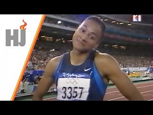 2000 Sydney - finale 200m féminin, Marion JONES disqualifiée (dopage), Pauline DAVIS 1ere
