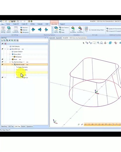 4th Axis Wire EDM Perfect Sync in Seconds