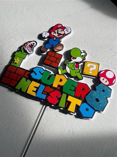 Super Mario Cake Topper, Cake Topper Mario - Etsy