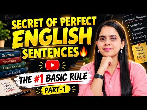 BASIC SENTENCE STRUCTURE (PART 1) - Learn to Make English Sentences in an Easy Way