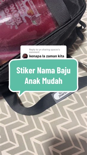Stiker Nama Baju Anak Mudah dan Praktis