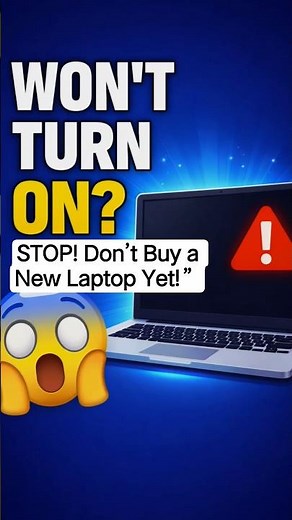 Laptop Won’t Turn On? Fix It in 15 Seconds! ⚡