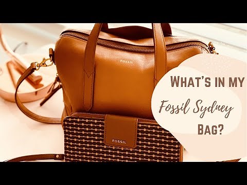 What's in My Bag 2021 | Fossil Sydney Satchel | NATIONAL HANDBAG DAY
