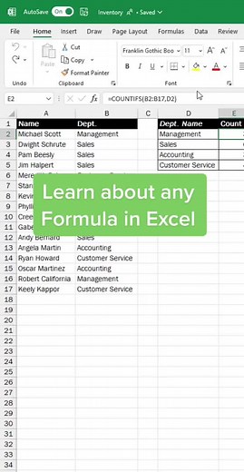 Deep dive and learn more about any Excel formula 🎓 #learnexcel #spreadsheet #exceltips #exceltricks #excel #techtips #edutok #microsoftexcel #Microdoft #tutorial