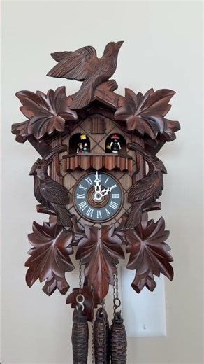 Restored - Vintage HÖNES Cuckoo Clock, Music Box & Dancers. Black Forest German Made.