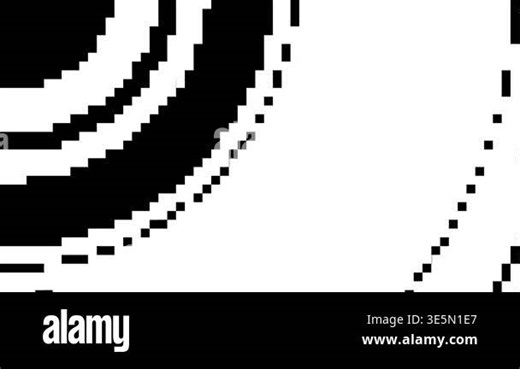 Abstract black and white pattern with curved lines on a white background Stock Video Footage - Alamy