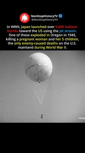 Japan’s Balloon Bombs: The Only Deaths On US Soil #shorts