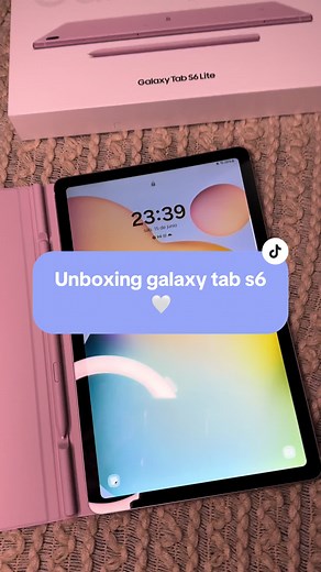 Unboxing Tablet Galaxy S6 Lite 2024 🤍 - Nueva Adquisición para Trabajar Mejor