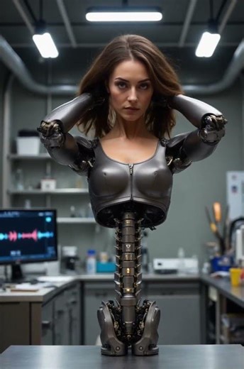 hair tussle #gynoid #cyborg #robotgirl #robotics