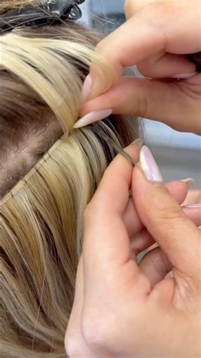 Did you know that you could do this with weft hair extensions? #hairextensions #extensions #wefts