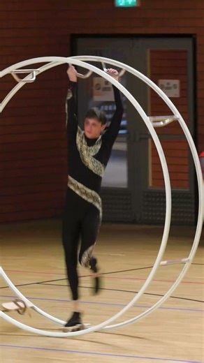 Intense Rhythmic Wheel Gymnastics Performance at the World Championships 2024