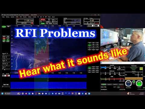Radio Frequency Interference (RFI) back in my Ham Shack | This is what RFI sounds like | Anan 200D