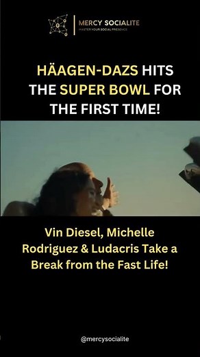 Haagen-Dazs Super Bowl 2025 Commercial – Take a Break from the Fast Life