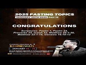 21 DAYS FASTING & PRAYERS || CONGRATULATIONS || DAY 15 || 20TH JANUARY 2025