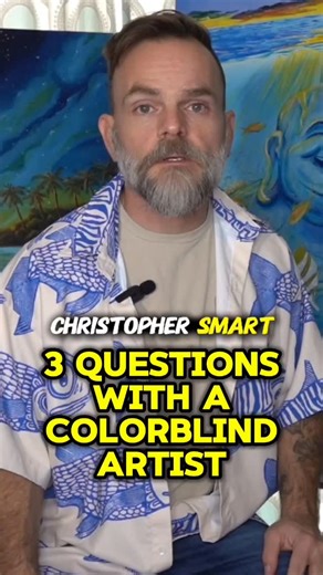 Wave Hugger | Performance Shirts on Instagram: "What color is this? It's kinda silly to ask a colorblind person what color something is. I see what I see, and I can't explain what I can't see. What is your colorblindness? I am red-green deficient. So reds are not very vibrant to me and greens look more yellow. What are the most memorable reaction to your art? When people say "this is exactly what I see when I SCUBA dive.""