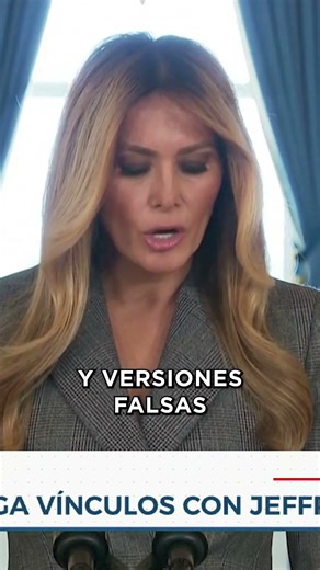 Melania Trump niega ser víctima de Epstein y pide castigo a medios #noticiasestrellatv