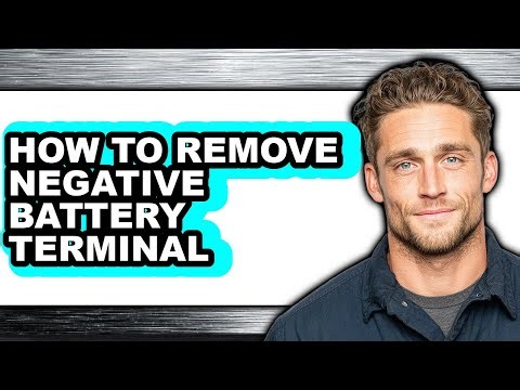 How to Remove Negative Battery Terminal (only Way)