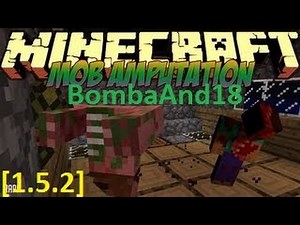 ★Обзор модов на Minecraft #3 (Отрубаем конечности^_^) (Mob Amputation)✔1.5.2