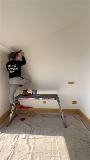 1,620 minutes to hand-paint a football mural for their son #mural #football | Mr Murals