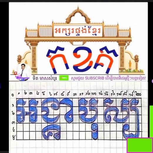 Calligraphy of Princess Kourak Devi, "Angaposa" flower #Part2 #coloring #shorts @TithMeassambo #e...