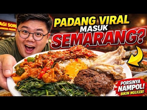 AKU MAKAN NASI PADANG VIRAL YG BARU BUKA DI SEMARANG!!