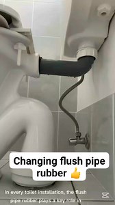 How to change a flush pipe rubber 👍 #howto #flushpipie #repair | RB Plumbing Experts