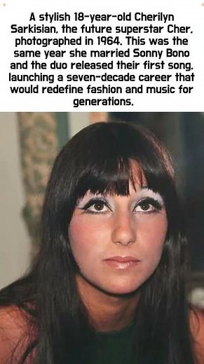Icon in the Making: 18-Year-Old Cher in 1964