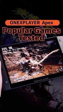 Onexplayer Apex｜AMD Ryzen AI Max+395 Popular Games Test#gamingconsole #handheld #amd #shorts