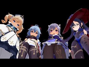 [MMD] 👻Ghost Dance Remade [Genshin Impact - Mona,Keqing,Barbara,Ganyu / 原神 - モナ,バーバラ,刻晴,甘雨]