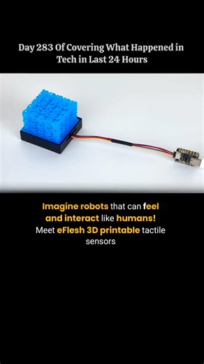 Techinaday | Introducing eFlesh, a 3D printable tactile sensor designed to democratize robotic touch. With eFlesh, creating touch sensors is now more... | Instagram
