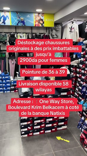Déstockage chaussures originales pour femmes jusqu’à 2900da