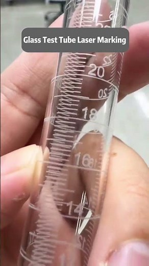 ⚖️ UV laser marking on glass test tubes that meets even the strictest precision requirements