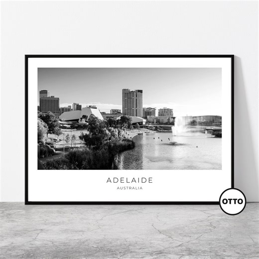 Adelaide Wall Art | Travel Poster Home Decor Print Photo | Skyline Cityscape | Australia - Etsy