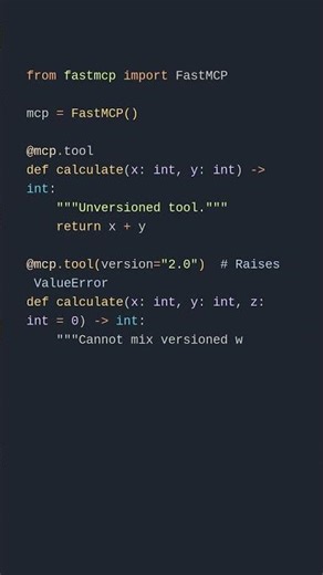 FastMCP Versioned Component Management - Part 5/10