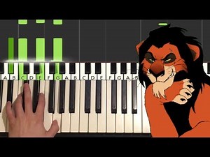Lion King - Be Prepared (Piano Tutorial Lesson)