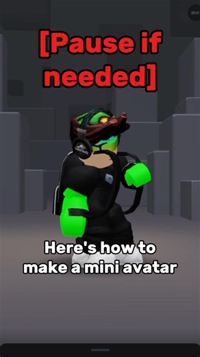 How to make a small avatar #roblox #trending #tutorial