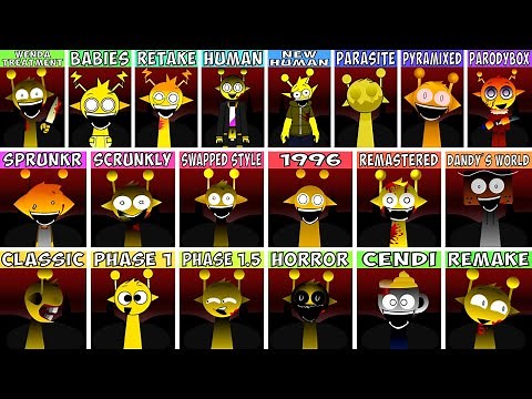 EVERY Sprunki Characters From Wenda Treatment | All New Versions Comparison