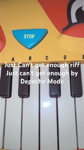 Just Can’t get enough riff on cat piano. Just can’t get enough by Depeche Mode