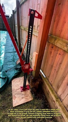 Watch This Fence Post Pulling Trick Save Hours of Backbreaking Work! 🔥