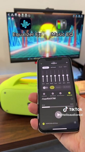 App điều chỉnh Equalizer được trên tất cả các mẫu loa bluetooth anh em thẩm ngay nhé 💯💯 #helloaudio #loa #loabluetooth #equalizer #appdieuchinhloa