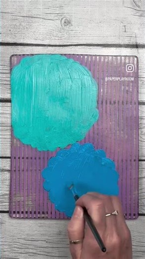 This #gelliprint has multiple layers including some #backpainting.