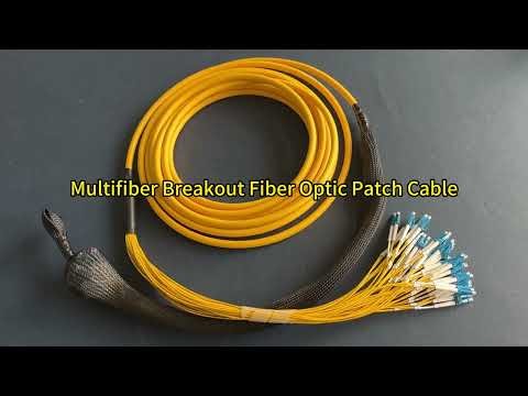 48 Core Multifiber Breakout Fiber Optic Patch Cable with Pulling eye kits