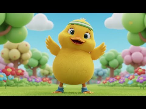 Duckling does gymnastics 🦆 2 | Movement song for children | Dance & Join In