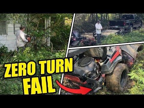 My BIG Toro Zero Turn Stuck In MUD and We Mowed 2 feet tall grass!