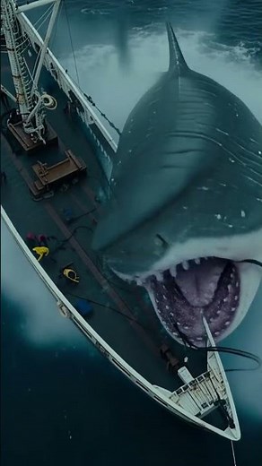Giant Shark Sinks Huge Ship! #megalodon