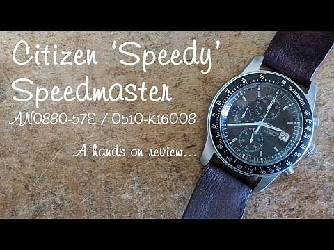 Citizen 'Speedy' Speedmaster 0510-K16008 (AN0880-57E) quartz chronograph watch - hands on review
