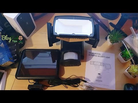 AmeriTop Super Bright LED Solar Motion Sensor Lights Unboxing and Impressions
